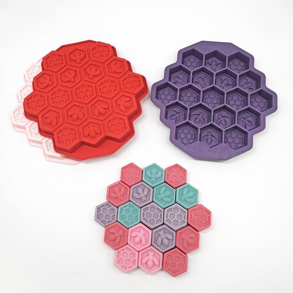 Khuôn Làm Kem / Sáp Ong / Thạch / Xà Phòng 19 Ngăn Tiện Dụng DIY