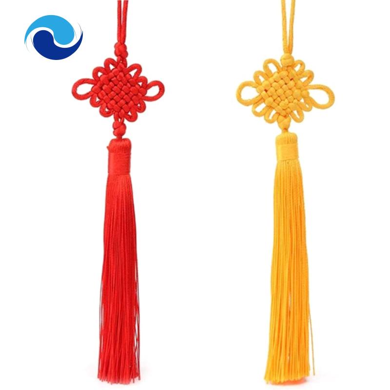 Bộ 50 dây tua rua mềm màu đỏ làm thủ công trang trí năm mới