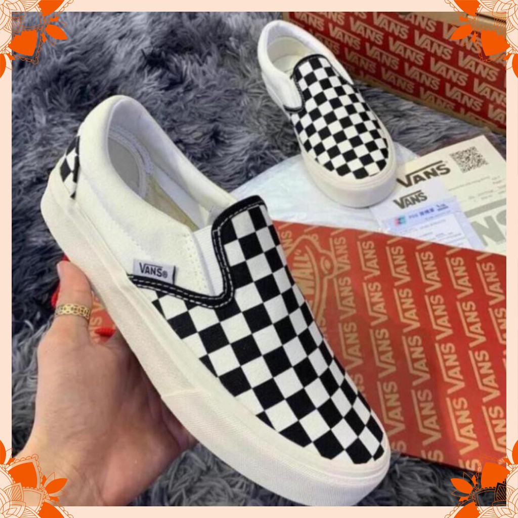 Giày VANS CARO🎁 freeship🎁 Lười Trẻ Trung Nam Nữ Full Box Bill