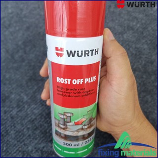 Chất phá gỉ sét WURTH ROST-OFF Plus, dạng chai xịt 400ml/520g