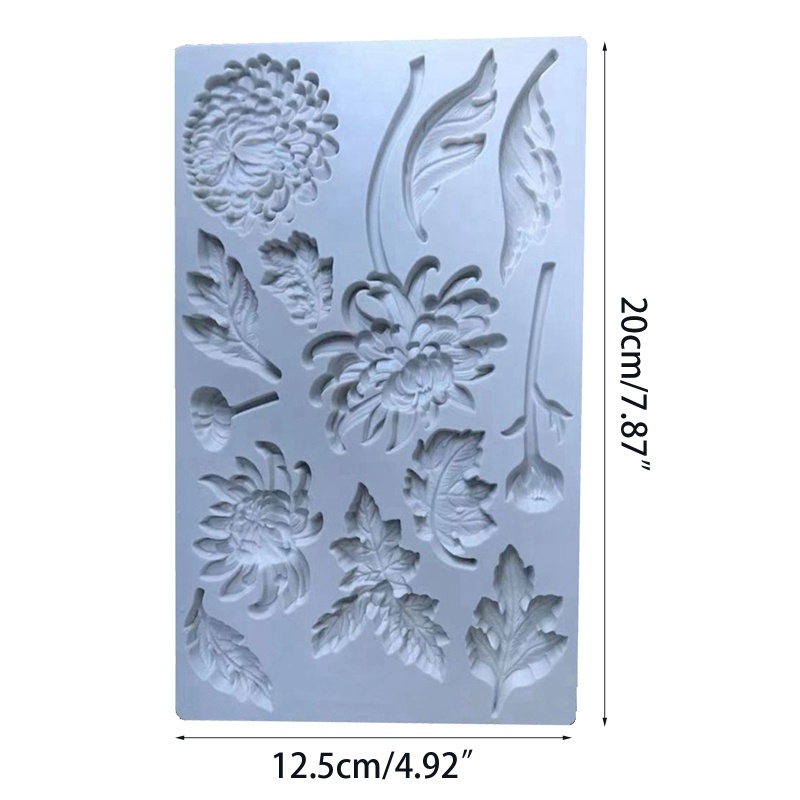 Khuôn Silicone Tạo Hình Hoa Cúc Làm Xà Phòng DIY