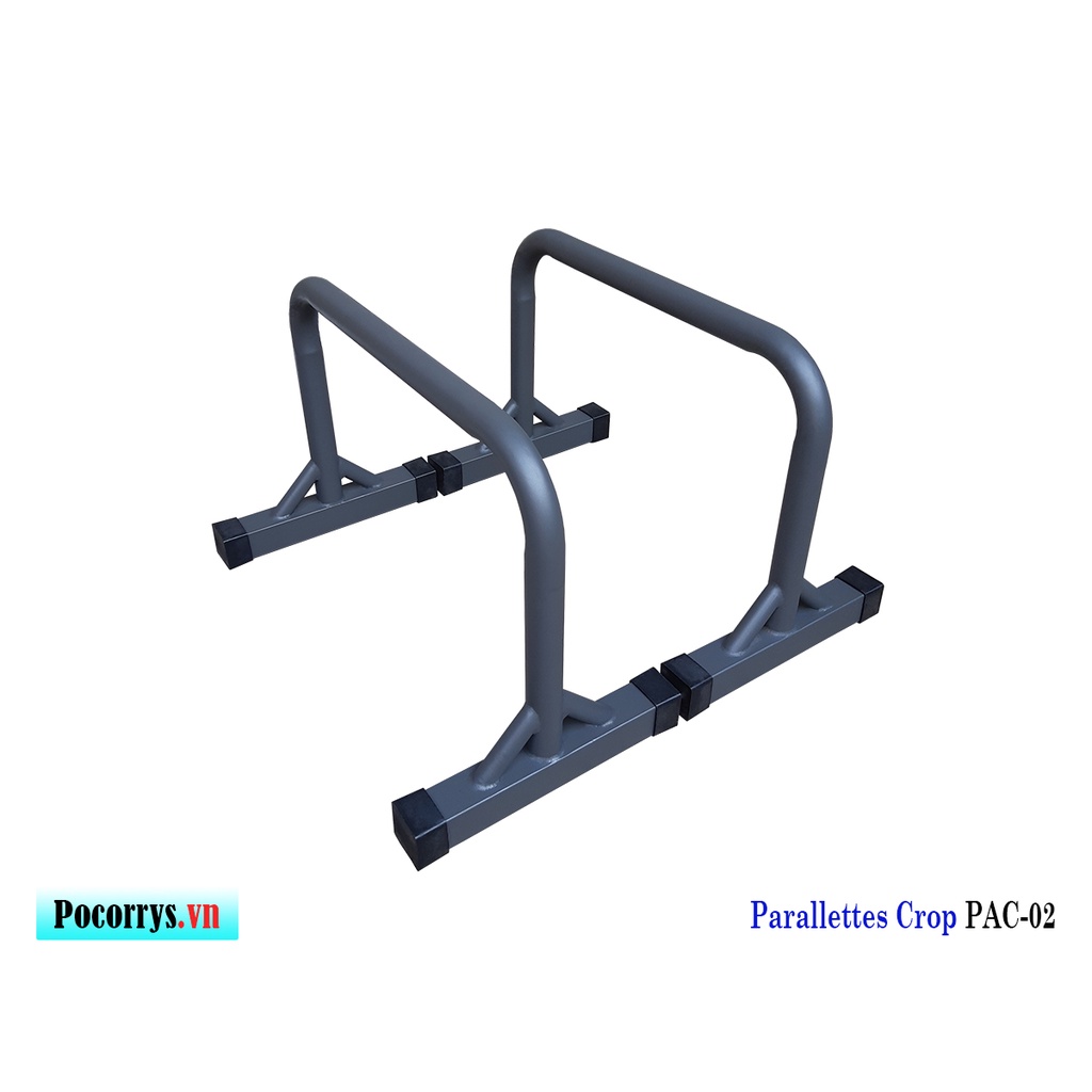 Combo 3 bộ Xà kép Parallettes, Dụng cụ chống đẩy Pocorrys 02, Màu ghi