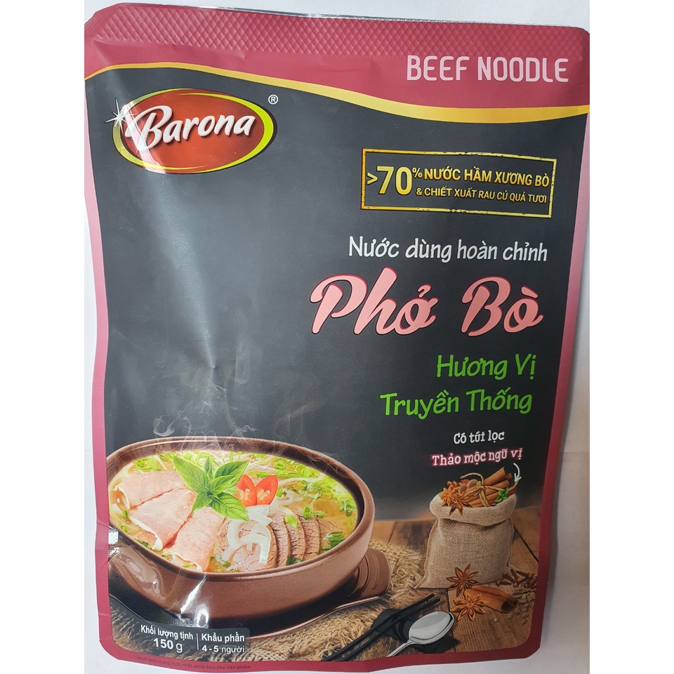 Nước dùng hoàn chỉnh Phở Bò Barona