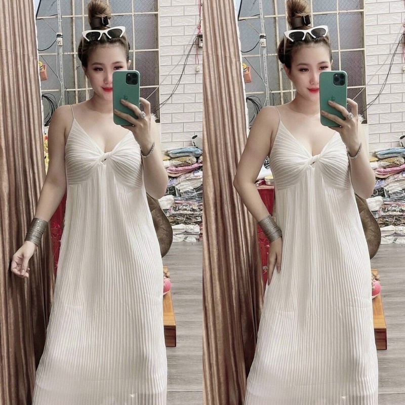 ĐẦM dập li 2 dây xoắn ngực 🥰🥰