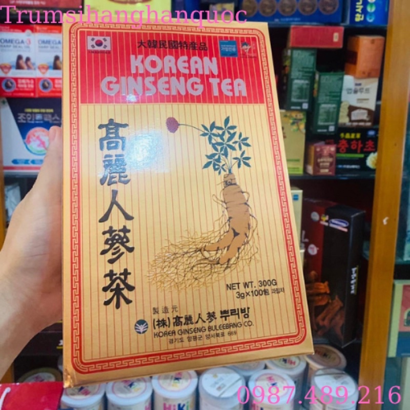 [HÀNG MỚI VỀ] Trà Hồng Sâm Hàn Quốc, Hộp 100 gói