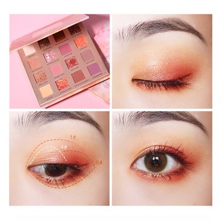 PHẤN MẮT HỒNG SA MẠC MINSHZEE PHIÊN BẢN MỚI 16 MÀU THỜI TRANG CÁ TÍNH KÈM NHŨ CÁ TÍNH