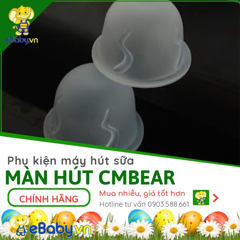 Màn hút máy hút sữa Cmbear | Màng chặn sữa silicone dùng cho máy vắt sữa Cmbear điện đôi hút 2 bên | Sản Phẩm Chính Hãng