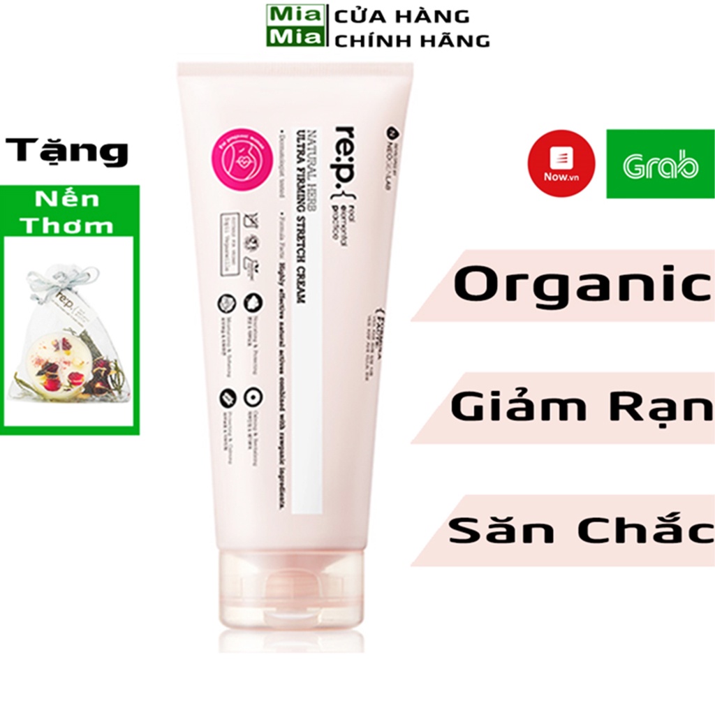 Kem Giảm Rạn Da RE:P Giảm Rạn Da Bụng Đùi Săn Chắc Da Làm Mờ Sẹo RE:P NATURAL HERB ULTRA FIRMING STRETCH CREAM 200ml
