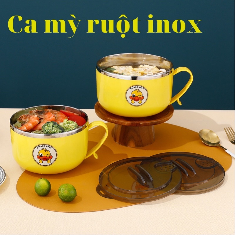 bát ăn mỳ ruột inox đẹp tiện ích