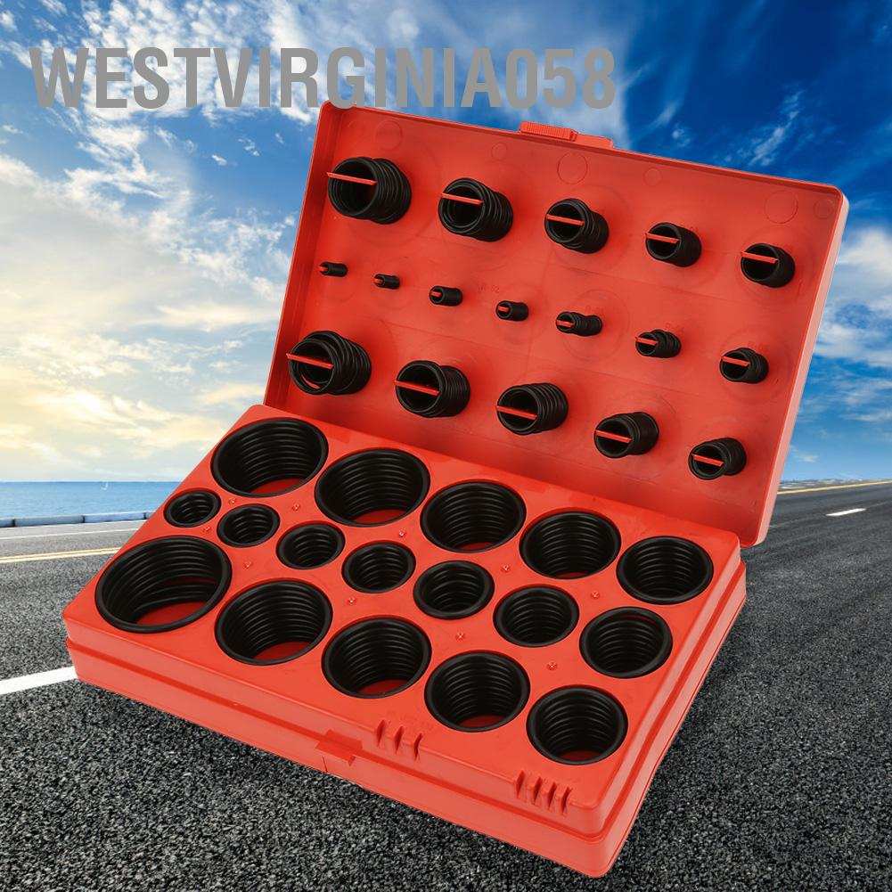 Hot Deals419PCS 32 Sizes Black O-ring Assortment Set Seal Gasket Universal Rubber O Ring Kit with BoxSpot ExpressWestvirginia058