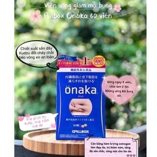 Viên uống giảm mỡ bụng onaka nhật bản hộp 60 viên, giảm mỡ bụng hiệu quả