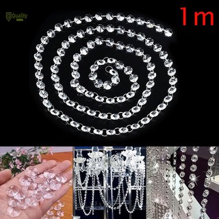 Chuỗi hạt pha lê treo trang trí đèn chùm đa năng 1m