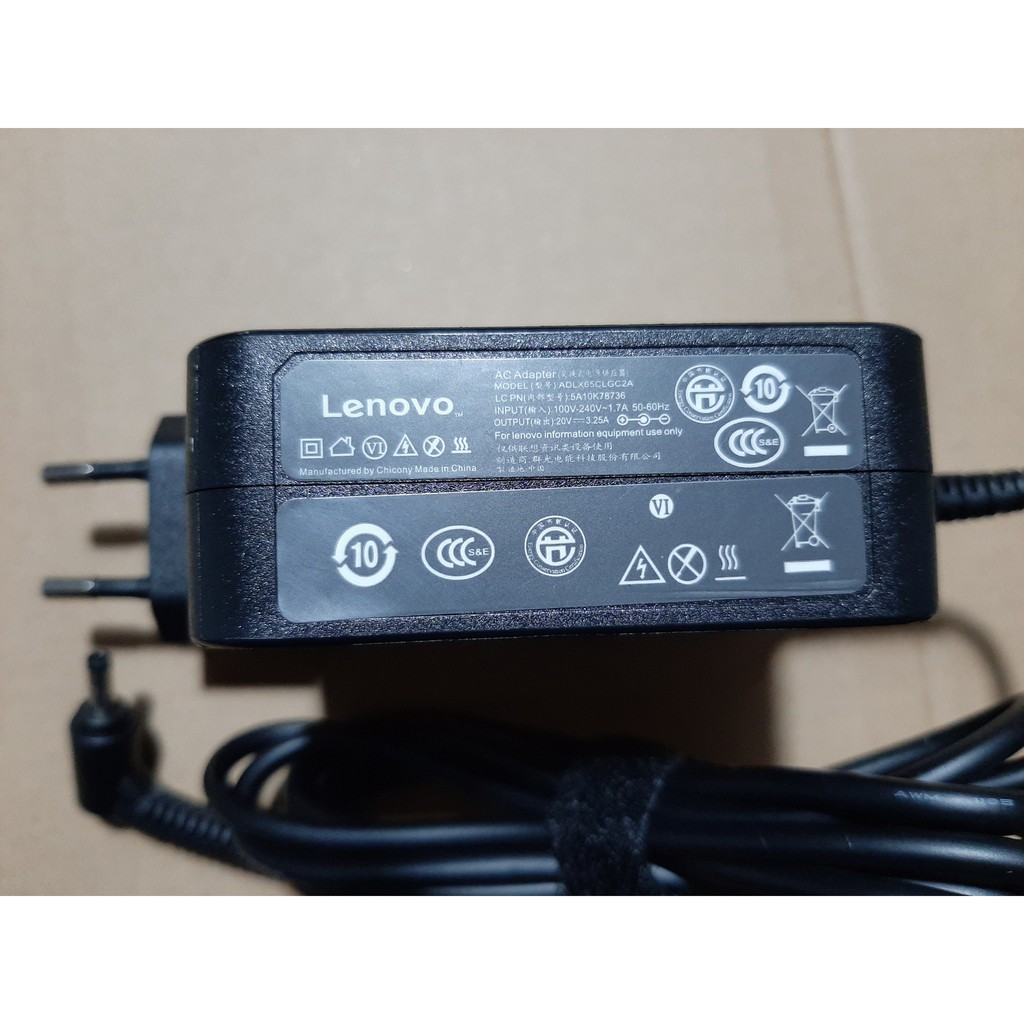 Sạc laptop Lenovo 20v-3.25a cho laptop lenovo S145