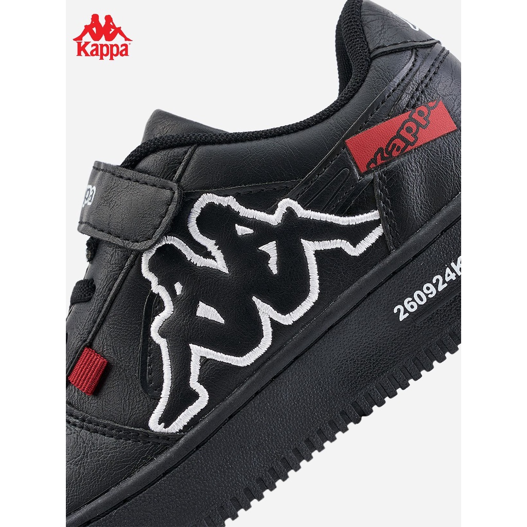 Giày sneakers thể thao trẻ em 6-12 tuổi Kappa trắng/đen Fullbox chính hãng 34155PW