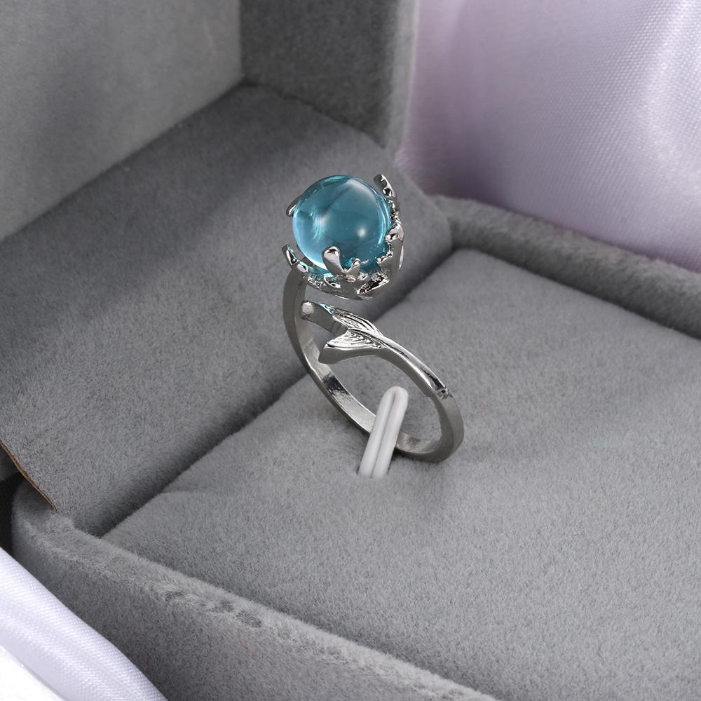 OKDEALS Nhẫn Hình Nàng Tiên Cá Thời Trang