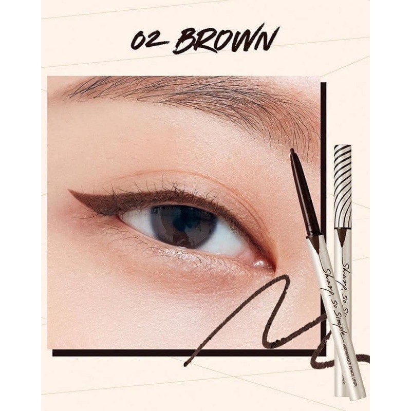 Chì kẻ mắt Clio Sharp So Simple Waterproof Pencil Liner