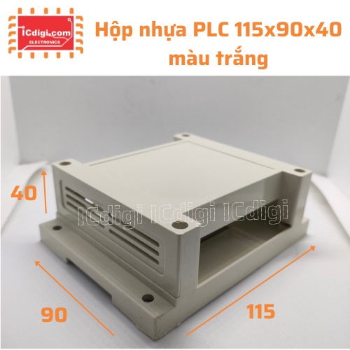 Hộp nhựa PLC 115*90*40mm màu trắng