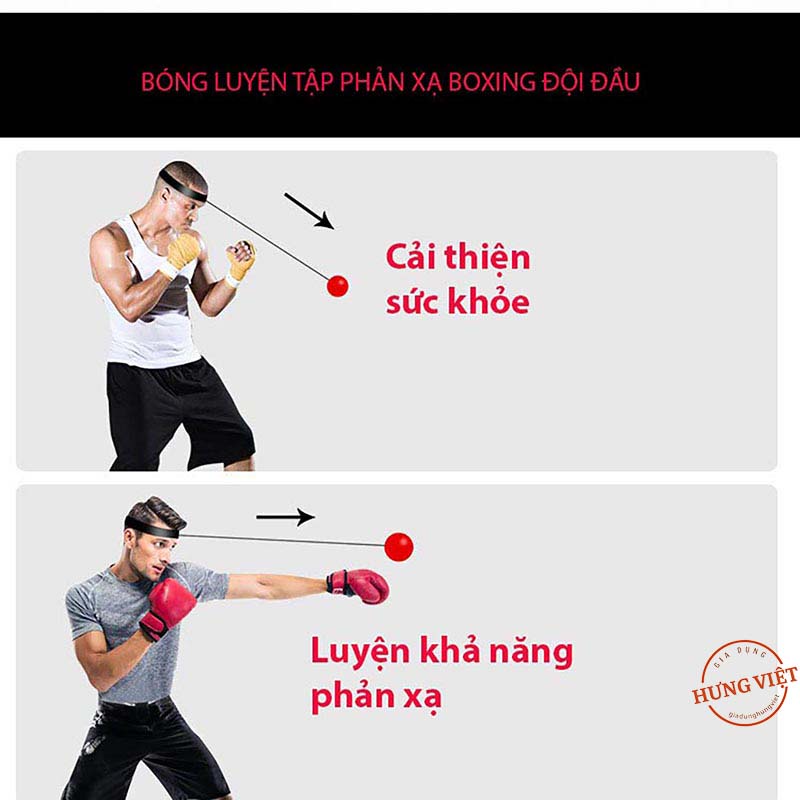 Bóng Luyện Tập Phản Xạ, Boxing Đội Đầu Xả Stress, Kích Thích Phát Triển Trí Tuệ [BÓNG PHẢN XẠ]