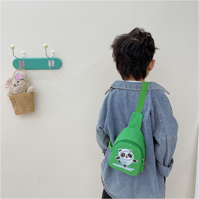 Túi Đeo Chéo Canvas 2022 Họa Tiết Hoạt Hình Cho Bé