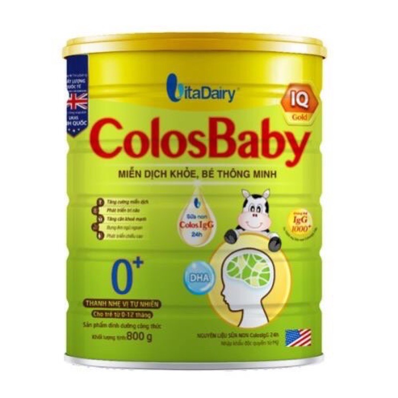 Sữa Bột Colosbaby IQ 800g IGG1000 các số