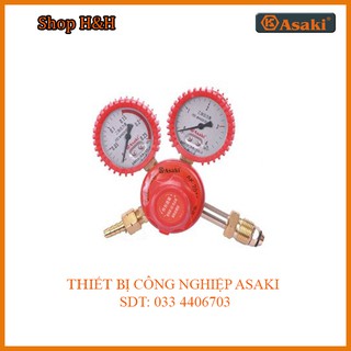 Đồng hồ điều áp Acetylene màu đỏ Asaki AK-2011