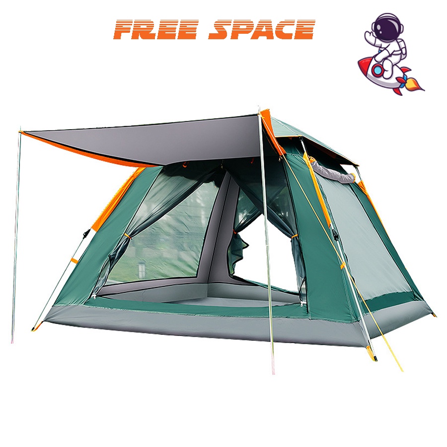 Lều Cắm Trại Lều Tự Bung Lều Dã Ngoại Dành Cho 4-6 Người Dễ Dàng Gập Mở Đóng Gói Nhỏ Gọn Thuận Tiện