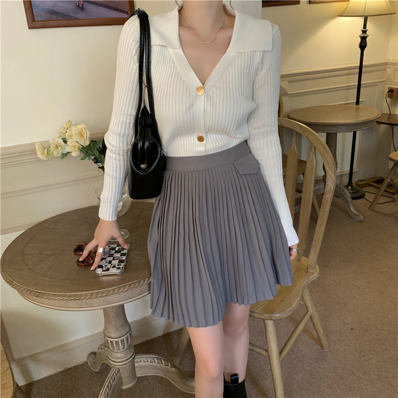 Áo Khoác Cardigan Dệt Kim Tay Dài Phong Cách Mùa Thu Mới Cho Nữ