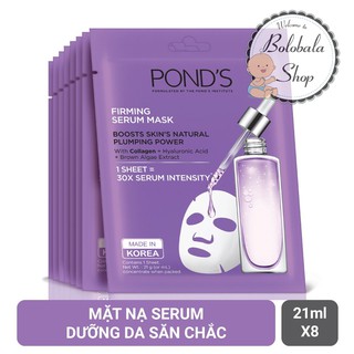Combo 8 mặt nạ tinh chất dưỡng da săn chắc Pond's Firming Serum Mask - Made in Korea
