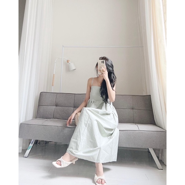 Váy dây dáng dài hàn quốc Samhyewear