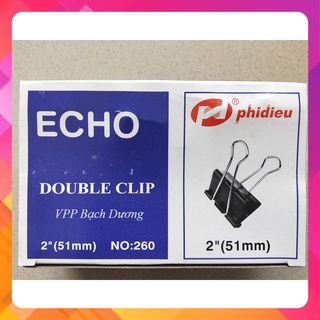 Kẹp bướm 51mm - 12 cái - Kẹp echo 51mm - Kẹp đen 51mm - Kẹp văn phòng 51mm