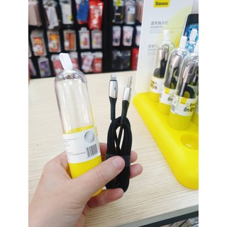 Cáp sạc và truyền dữ liệu tốc độ cao Baseus Horizontal Data Lightning 2.4A 1m