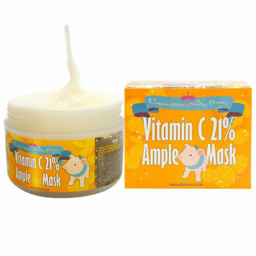 EXP (Hàng Mới Về) Mặt Nạ Sữa Bổ Sung Vitamin C 21% 100g 21.05.19 / Clearance Exp:21.05.19 [Elizavecca] Milky Piggy VitaminC 21% Ample Mask 100g