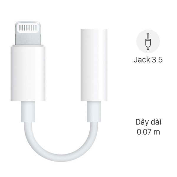 [ SIÊU RẺ] Jack Chuyển Đổi Tai Nghe 3.5 Sang Lightning Iphone 7, 7plus, 8, 8plus , X - Tai nghe ( Kết nối bluetooth)