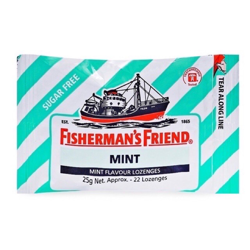 ✅(chính hãng) kẹo cay con tàu đủ hương vị Fisherman’s Firend 25g date mới