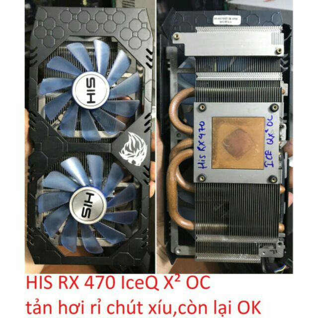 Fan quạt tản nhiệt thay thế vga card đồ họa HIS RX470 IceQ X2,XFX RX470,giga 750ti,XFX RX570