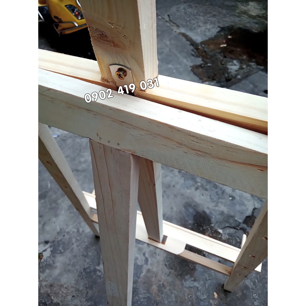 Chân Gỗ Đỡ Bảng Loại Lớn Cao 147cm. Giá Vẽ Tranh [ Chân Gỗ Chữa A, Gắp Gọn ]