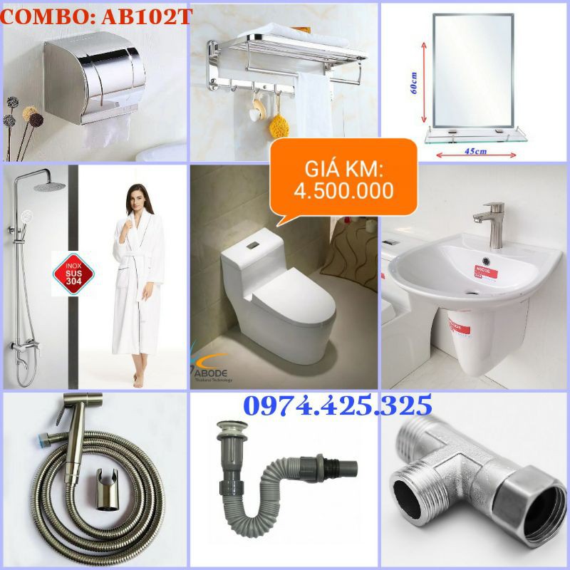 COMBO THIẾT BỊ NHÀ VỆ SINH AB102