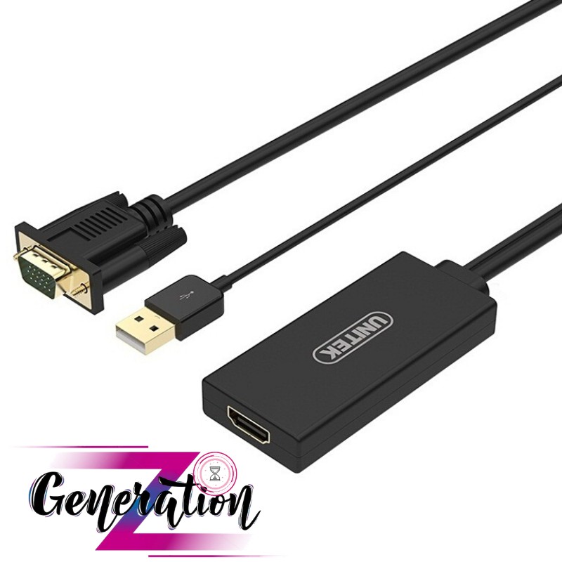 CÁP CHUYỂN VGA + USB RA HDMI UNITEK Y-8711