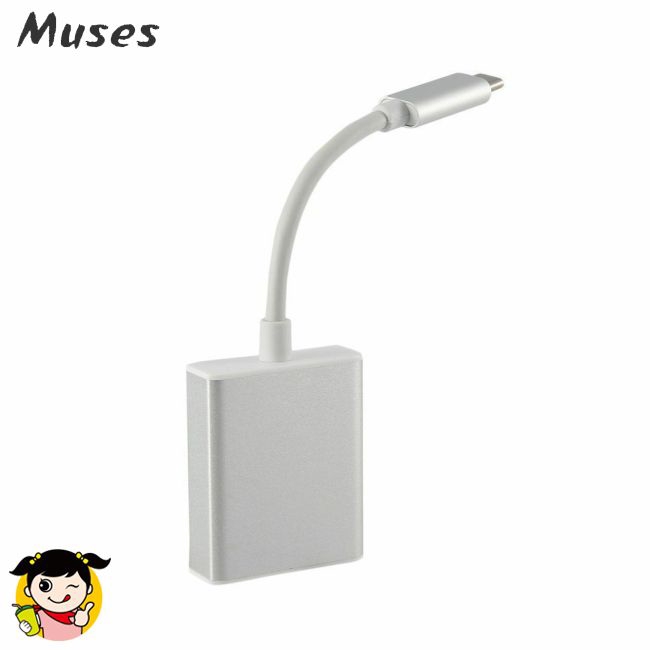 Muse07 USB 3.1 Type C to VGA Adapter USB-C Male to VGA 1080p Female Converter