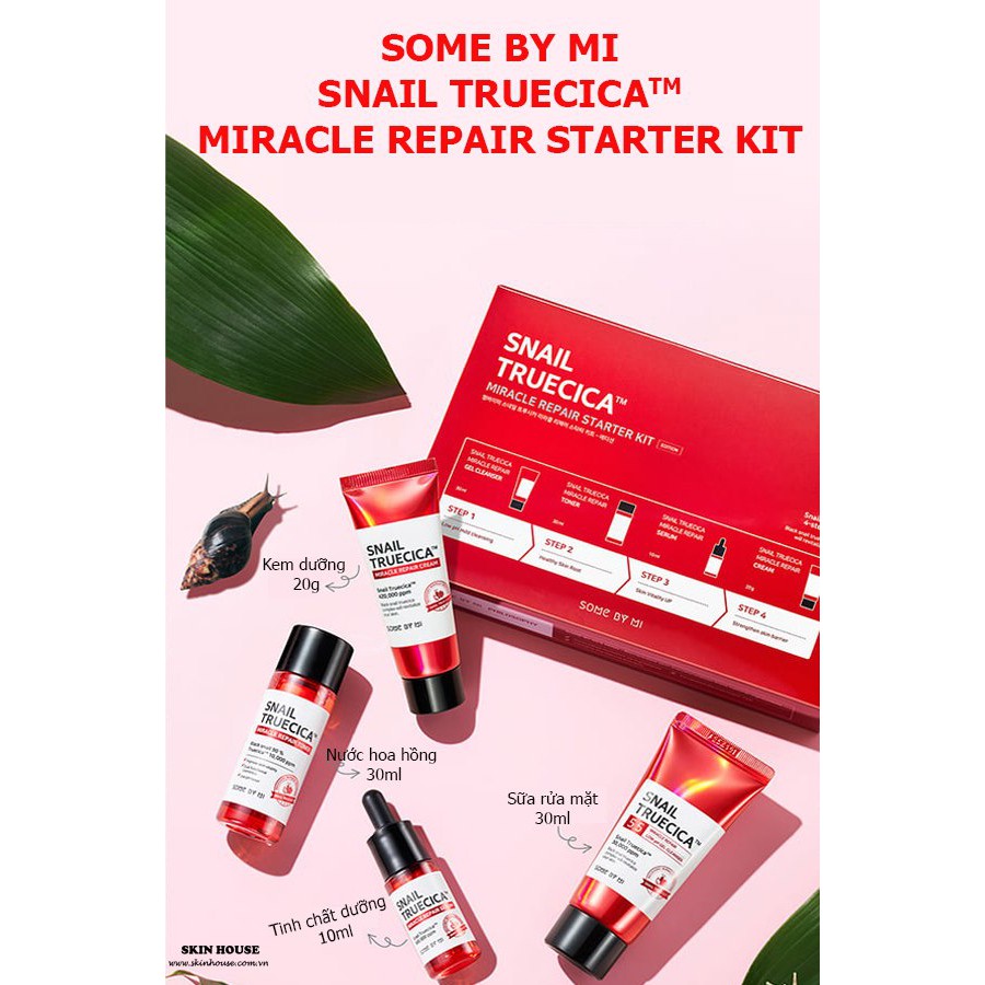 Bộ sản phẩm  Kit SOEM BY MI SNAIL TRUECICA MIRACLE REPAIR STARTER KIT