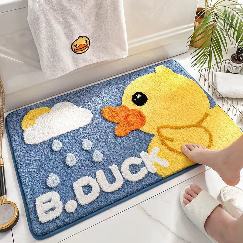 Thảm Chùi Chân Lông Cừu Room Mat Siêu Mềm Mượt Thấm Hút Tức Thì Bay Hơi Nhanh Đế Chống Trơn Trượt Cao su TPR