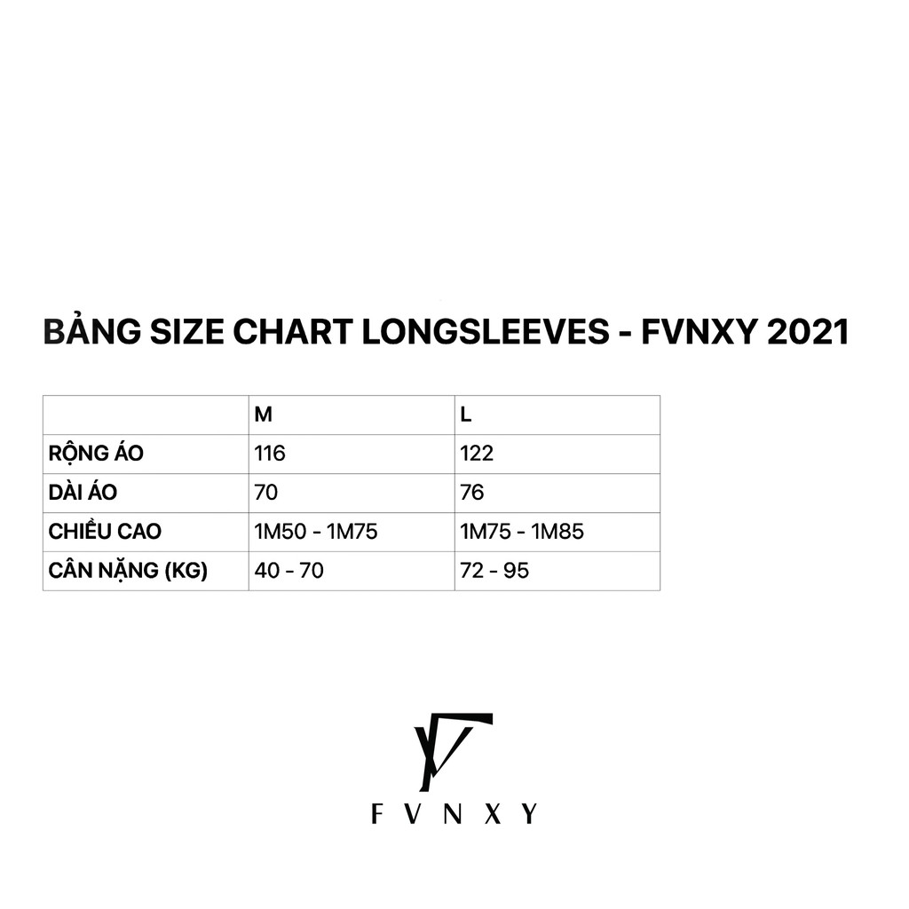 ÁO THUN TAY DÀI UNISEX FVNXY - FORM SUÔNG RỘNG THOẢI MÁI | BigBuy360 - bigbuy360.vn