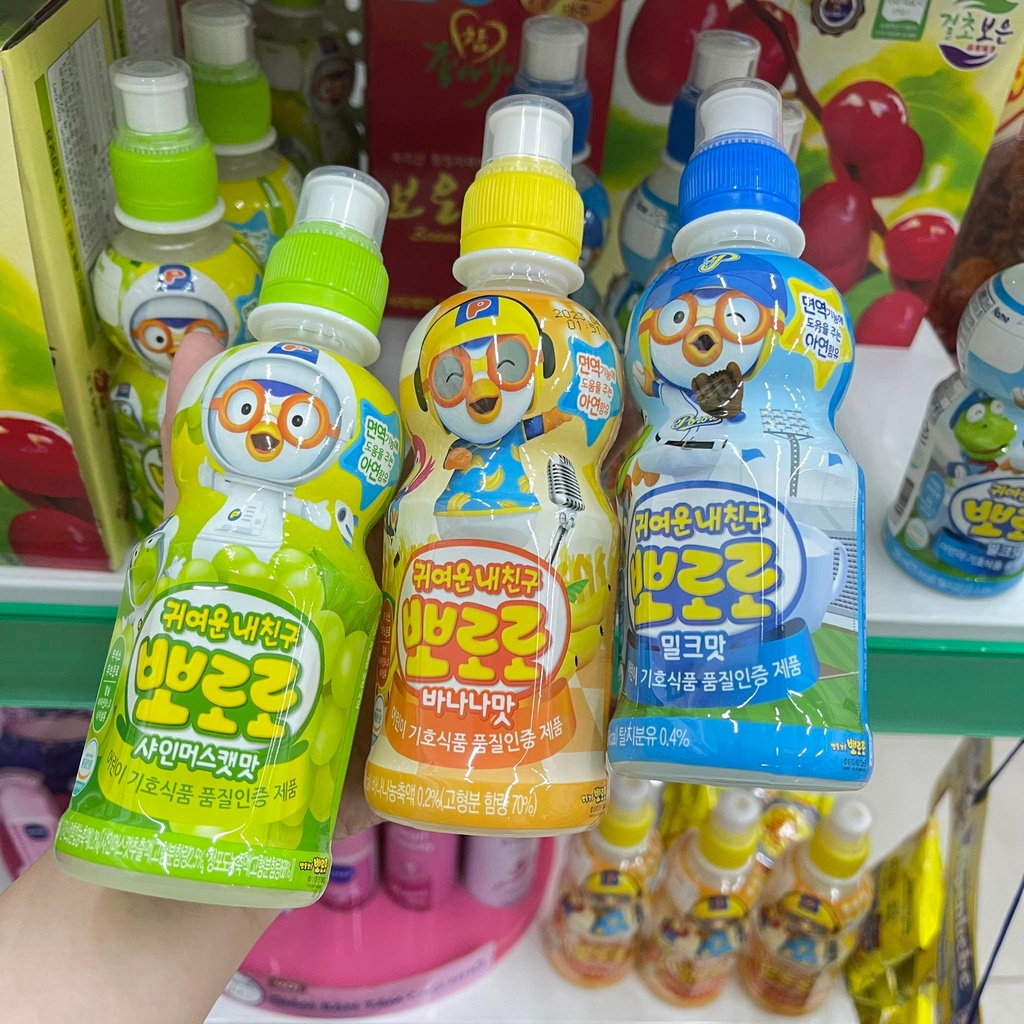 Nước trái cây Pororo Hàn Quốc chai 235ml