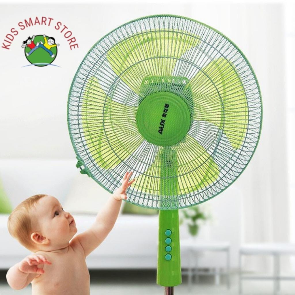 Lưới bọc quạt, màng bọc quạt, lưới chắn quạt trùm kín phía sau hình thú ngộ nghĩnh an toàn cho bé yêu