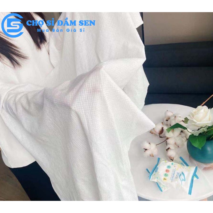 Khăn tắm Nén Du Lịch cotton 140*70 dùng 1 lần Khăn Đa Năng Tự Nhiên Thấm Nước Tốt  G388-KhanTamNen-Trang