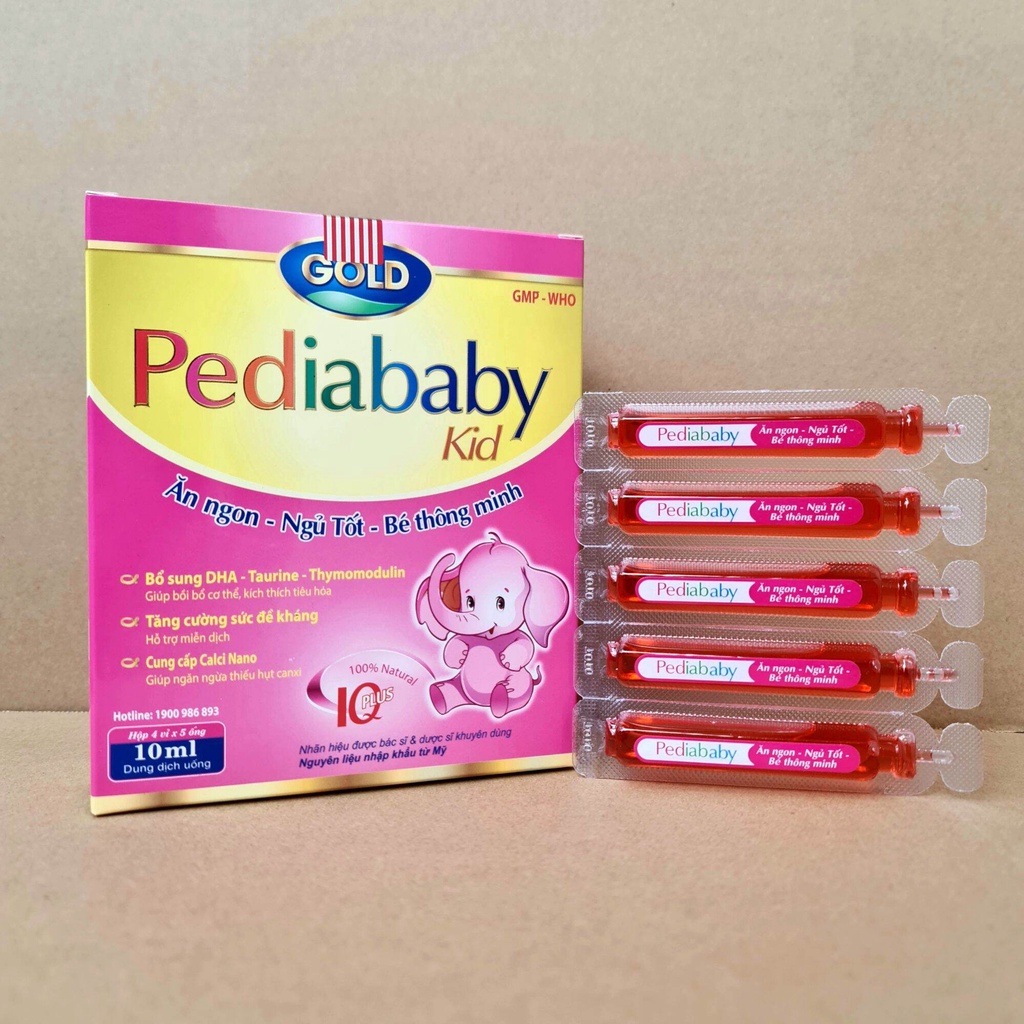 Siro Pediababy Kid Gold ăn ngon - ngủ tốt - Bé thông minh