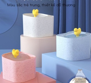 Máy nước tự động hình vịt cho thú cưng