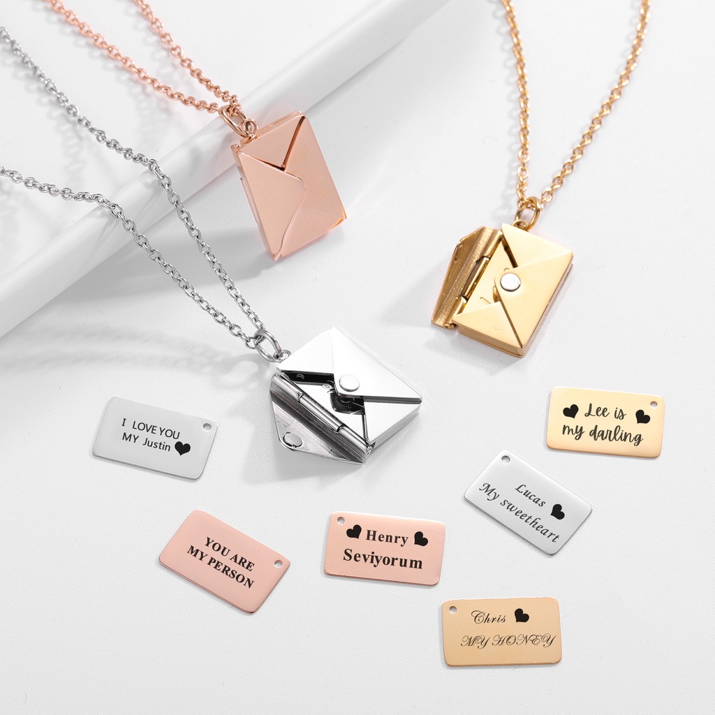 Dây chuyền CDE Fingers Print Letter Pendant CDE6029 - Khắc tên theo yêu cầu