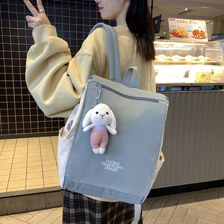 Ba lô học sinh phong cách Harajuku đơn giản ba lô học sinh trung học sức chứa lớn vỏ sò đựng đc laptop 15.6inch