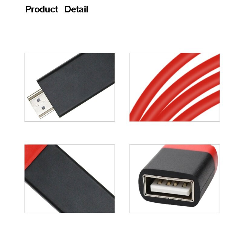 Dây Cáp Chuyển Đổi 1m Mhl Sang Hdmi 1080p Mhl Micro Usb Sang Hdmi Cho Ios / Android Samsung